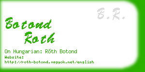 botond roth business card