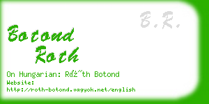 botond roth business card